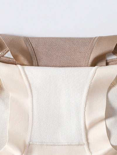 7 Pieces Summer Women Artsy Pure Color Underwear