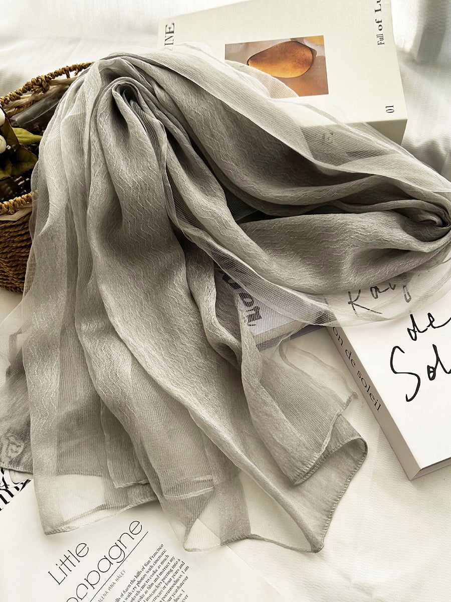 Women Summer Thin Colorblock Shawl Scarf