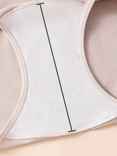 5 Pieces Summer Women High Waist Cotton Underwear