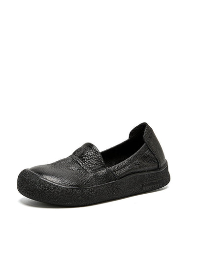 Women Summer Casual Genuine Leather Flat Shoes