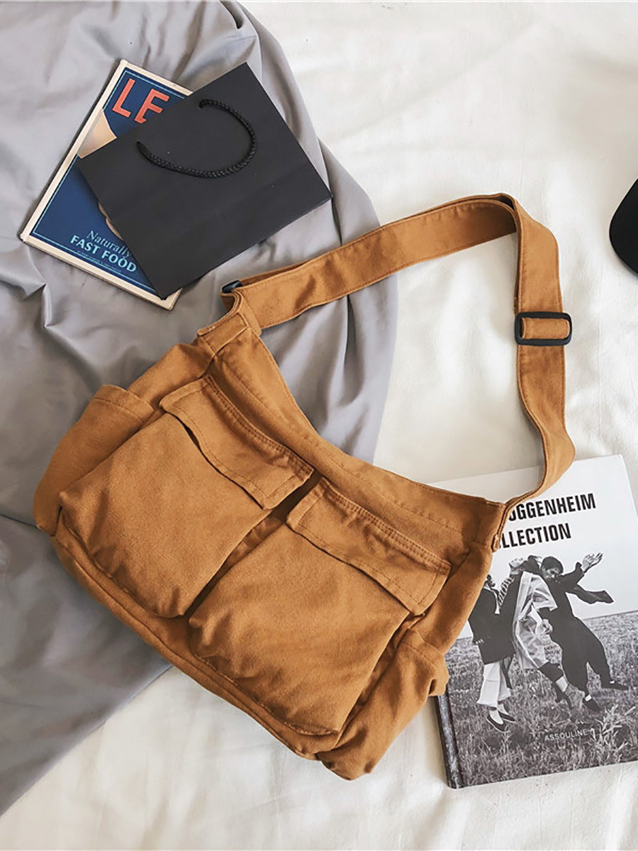 Large Capacity Casual Canvas Shoulder Bag