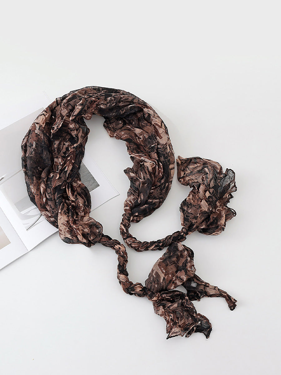 Women Fashion Hand-woven Braids Scarf