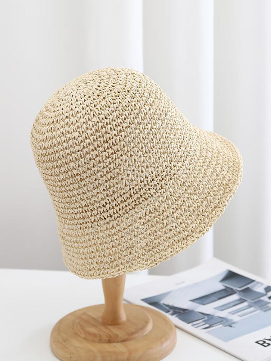 Women Summer Straw Weave Sunproof Hat