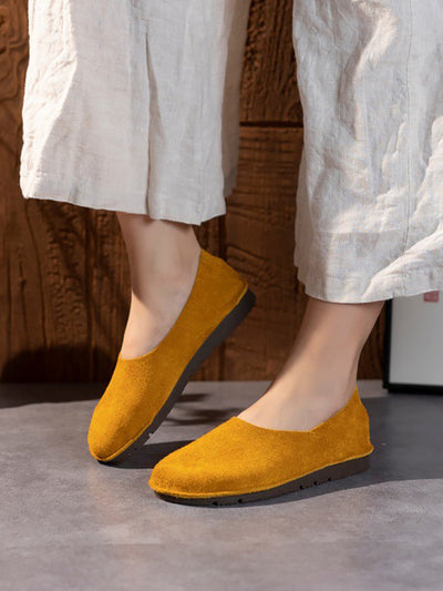 Women Summer Genuine Leather Soft Flat Shoes