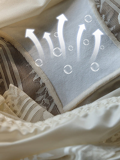 3 Pieces Women Summer Lace High Waist Underwear