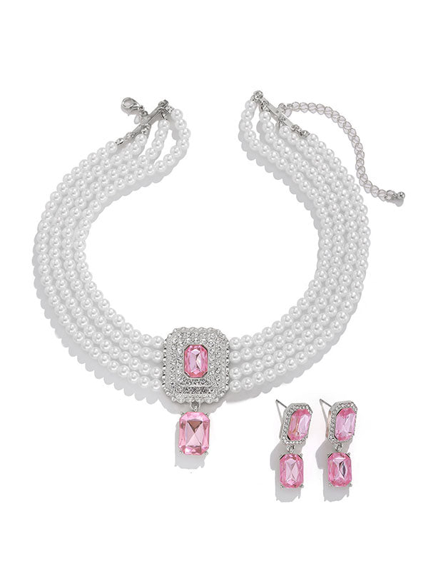 Geometric Drop Earrings Necklaces Accessories