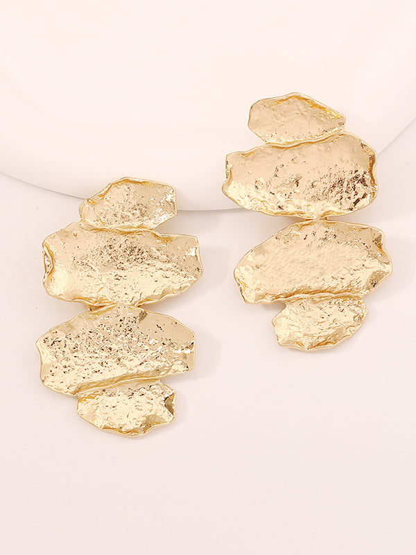 Irregularity Chains Shiny Earrings Accessories