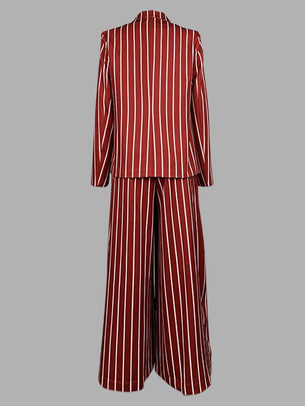 Loose Wide Leg Striped Casual Pants Bottoms Trousers
