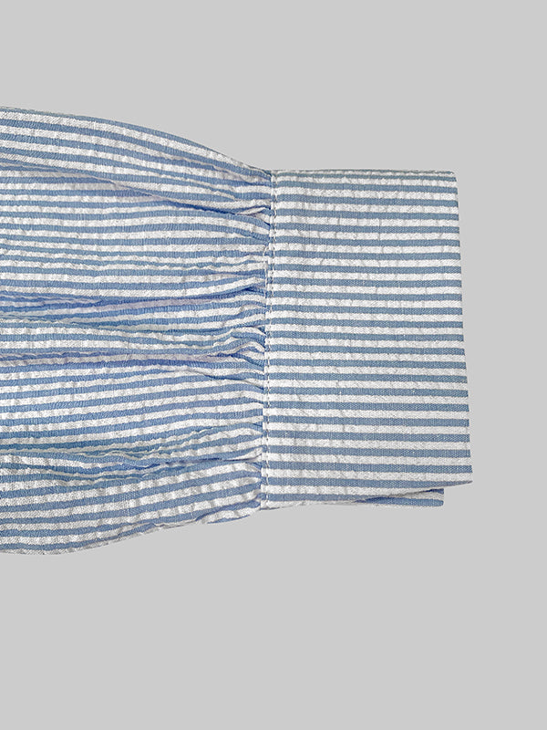 High Waisted Long Sleeves Buttoned Pleated Split-Joint Lapel Jumpsuits