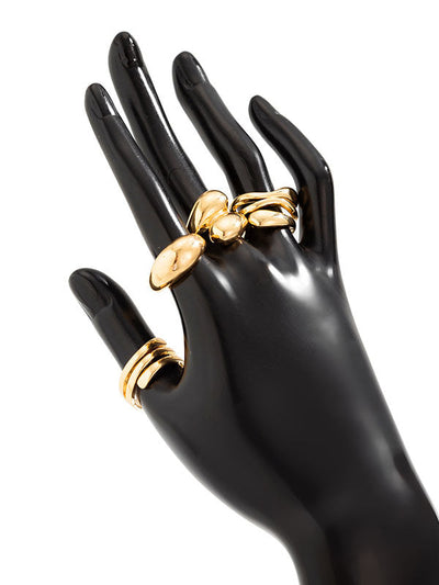 Geometric Solid Color Rings Accessories