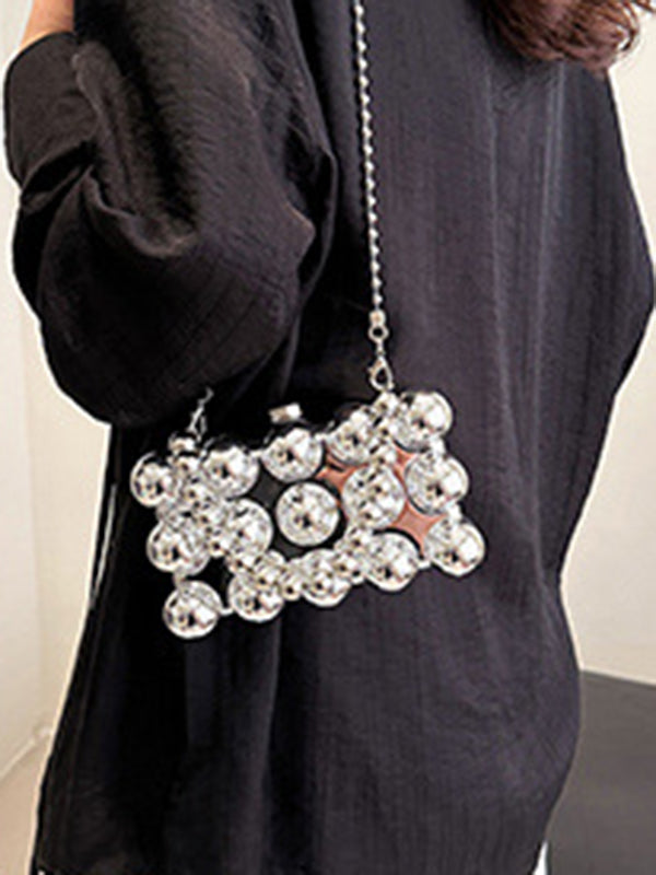 Beaded Geometric Shiny Bags Accessories Crossbody Bags Handbags