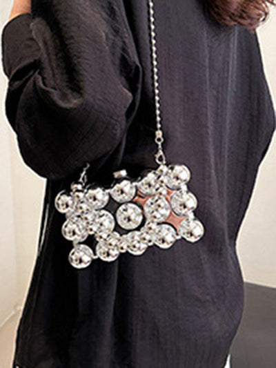 Beaded Geometric Shiny Bags Accessories Crossbody Bags Handbags