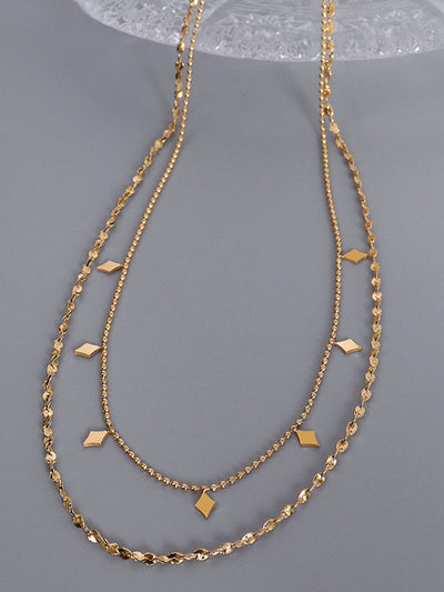 Simple Alloy Geometric Necklaces Accessories