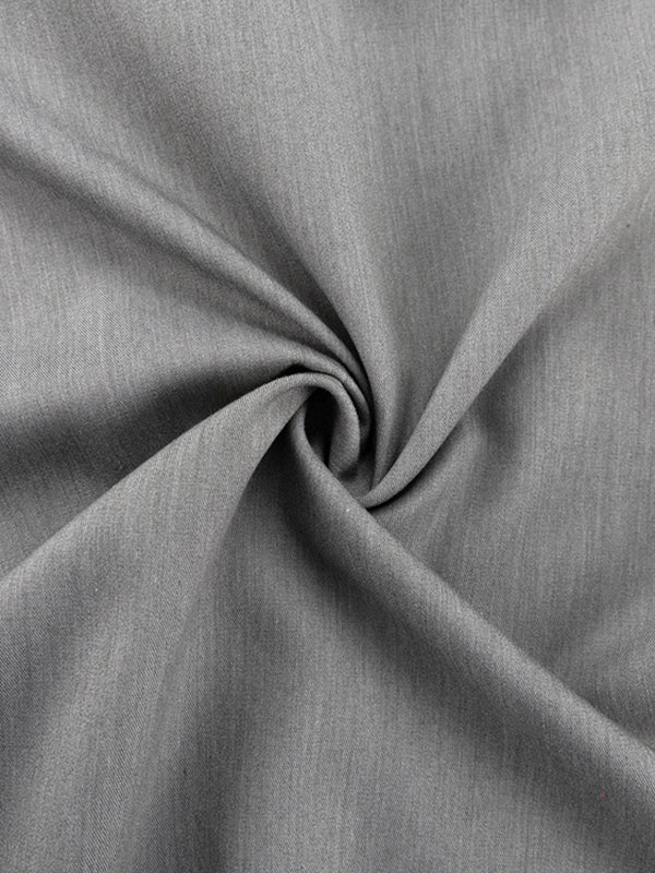 High Waisted Loose No Belt Solid Color Split-Back Split-Joint Zipper Skirts Bottoms