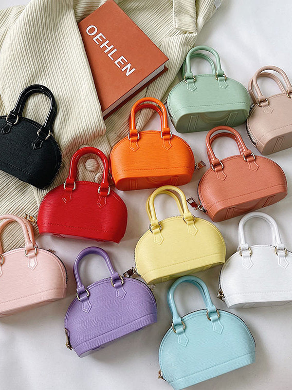 Chains Geometric Zipper Crossbody Bags Satchels