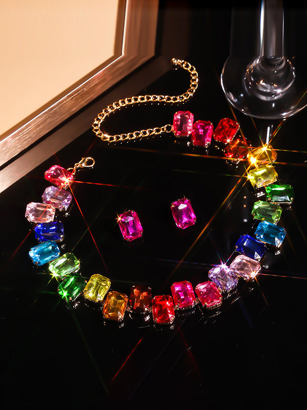 Chains Contrast Color Necklaces Accessories