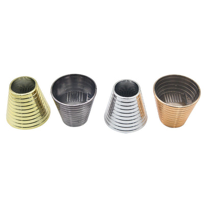 women's streetwear trumpet plastic plating hair buckle