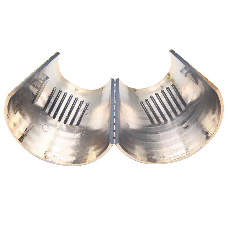 women's streetwear trumpet plastic plating hair buckle