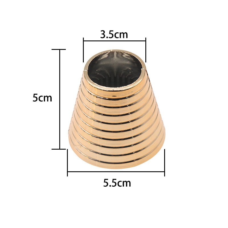 women's streetwear trumpet plastic plating hair buckle