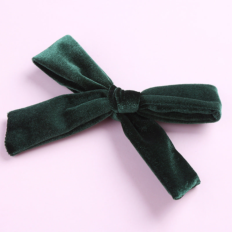 fashion bow knot flannel hair clip
