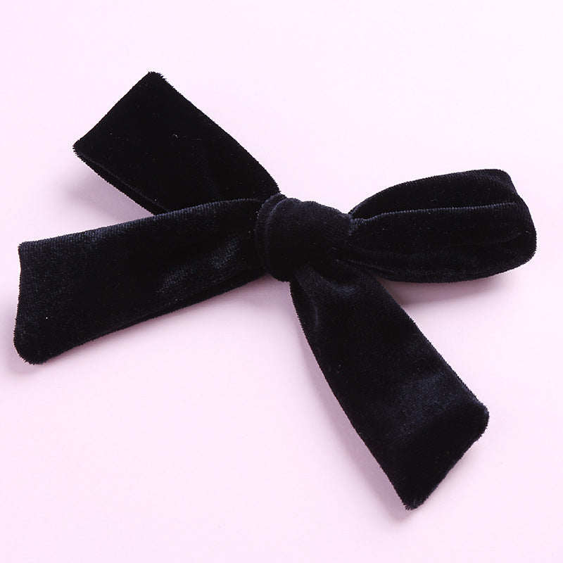 fashion bow knot flannel hair clip
