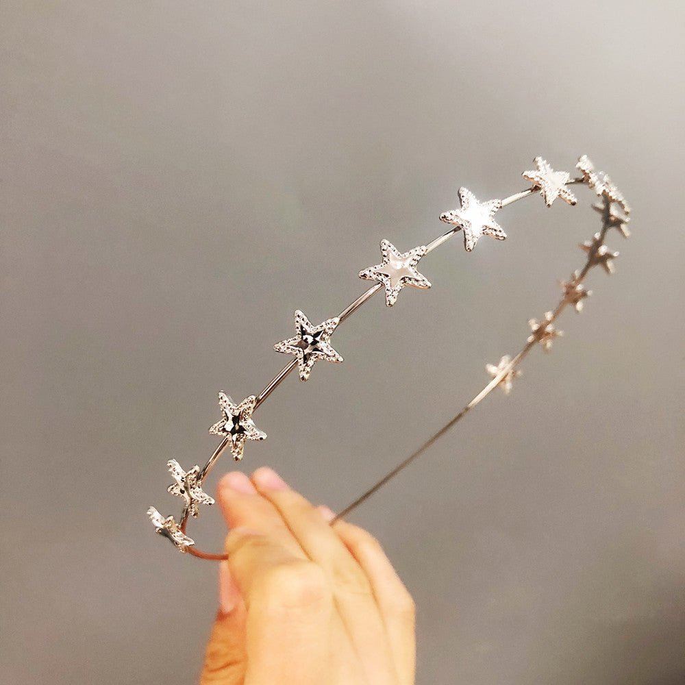 simple five-pointed star hair band