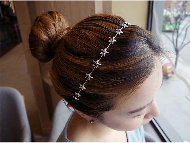 simple five-pointed star hair band