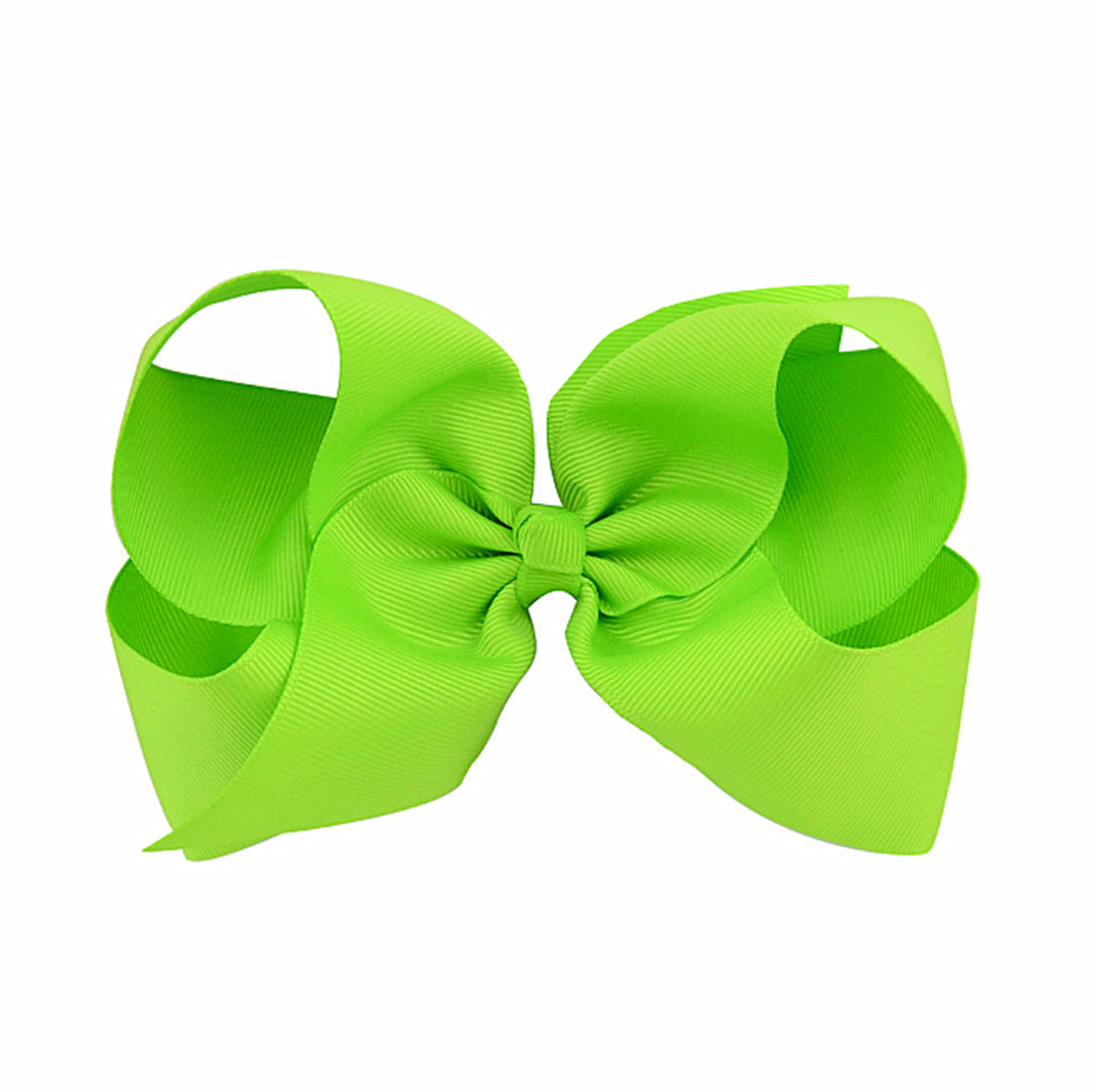 sweet simple style solid color bow knot ribbed band handmade hair clip