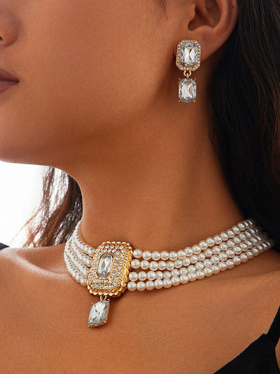 Geometric Drop Earrings Necklaces Accessories