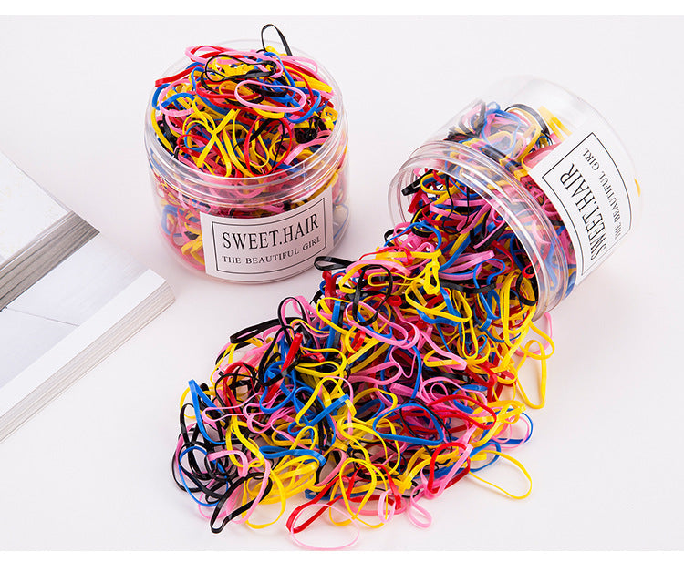 children's headdress rubber band hair tie black rubber band thickened hair rope