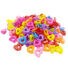 fashion butterfly plastic handmade hair claws 100 pieces per pack