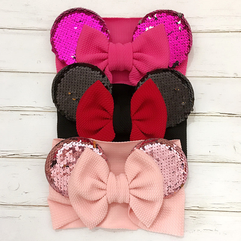 cute bow knot cloth hair band 1 piece