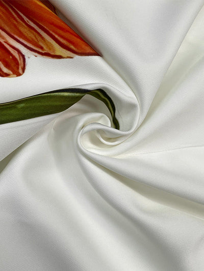 Bodycon High Waisted Flower Print Pockets Skirts Bottoms