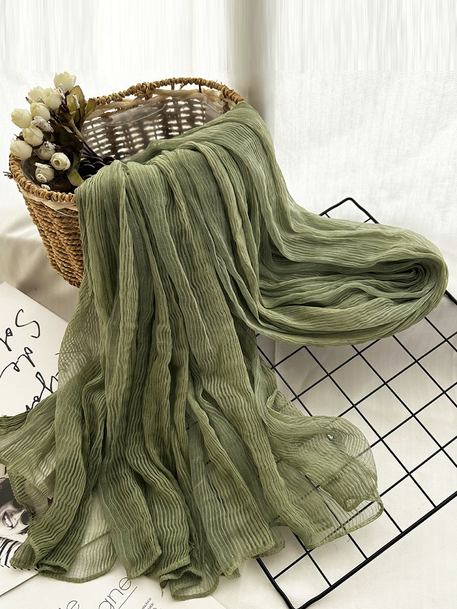 Women Thin Stripe Travel Shawl Scarf