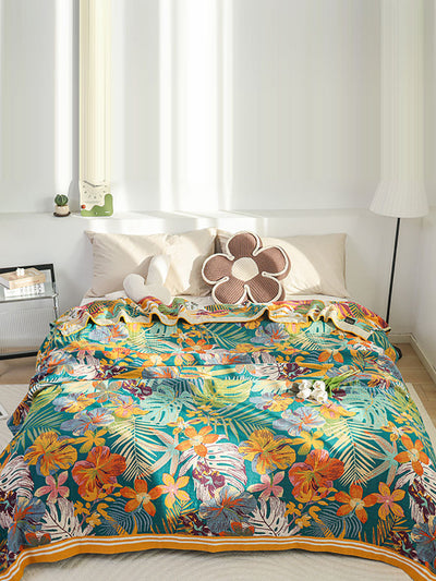 Cotton Queen Bedcover Sofa Blanket