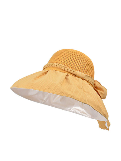 Women Summer Artsy Straw Spliced Sunproof Hat