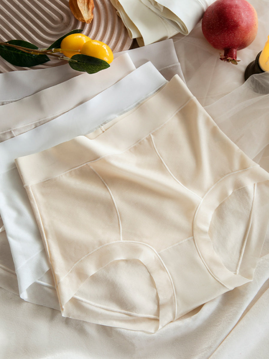 4 Pieces Summer Women Casual High Waist Underwear