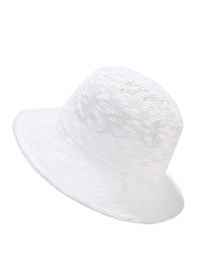 Women Summer Casual Thin Knitted Bucket Hat