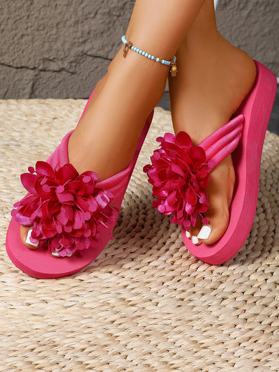 Flower Shape Open Toe Slippers