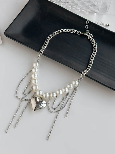 Chains Geometric Tasseled Necklaces Accessories