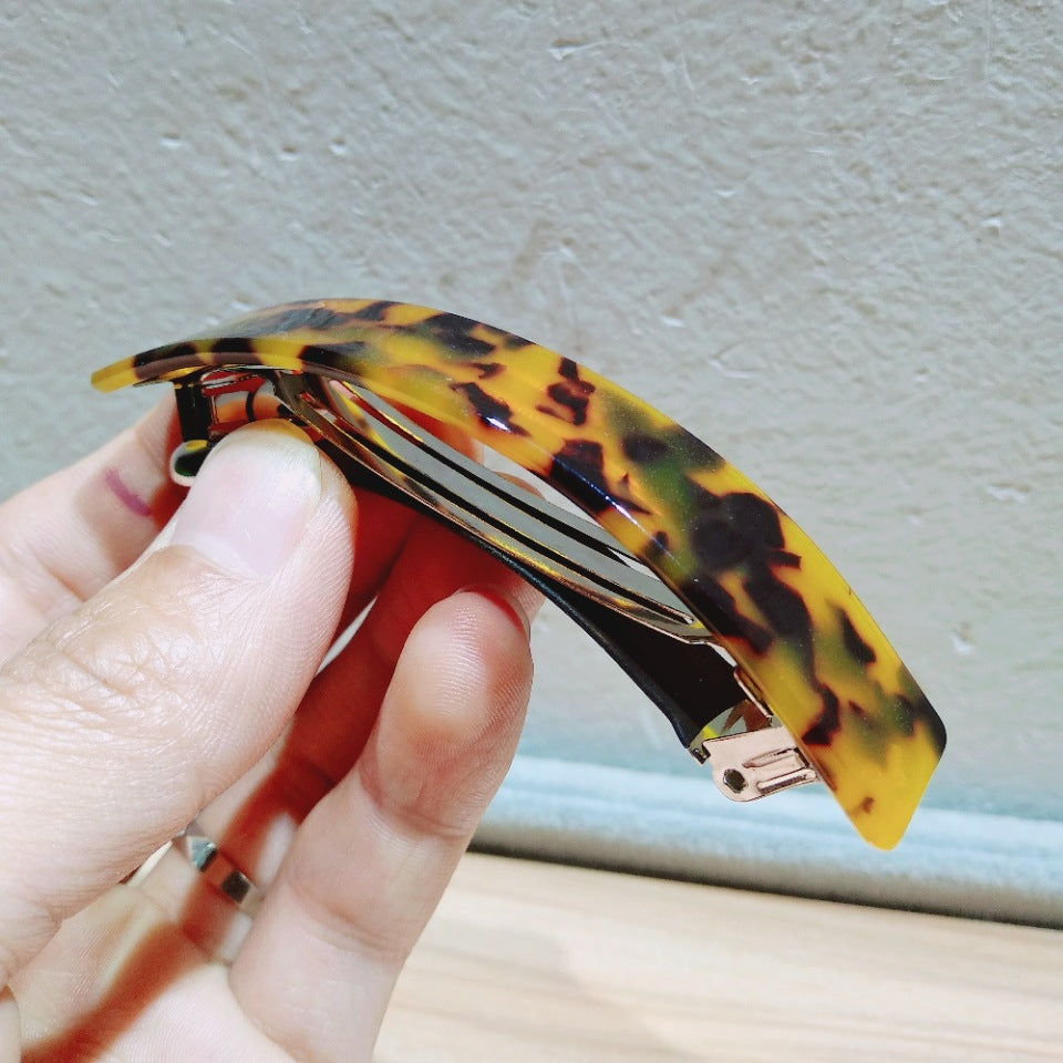 Women's Simple Style Leopard Acetic acid sheets Hair Clip