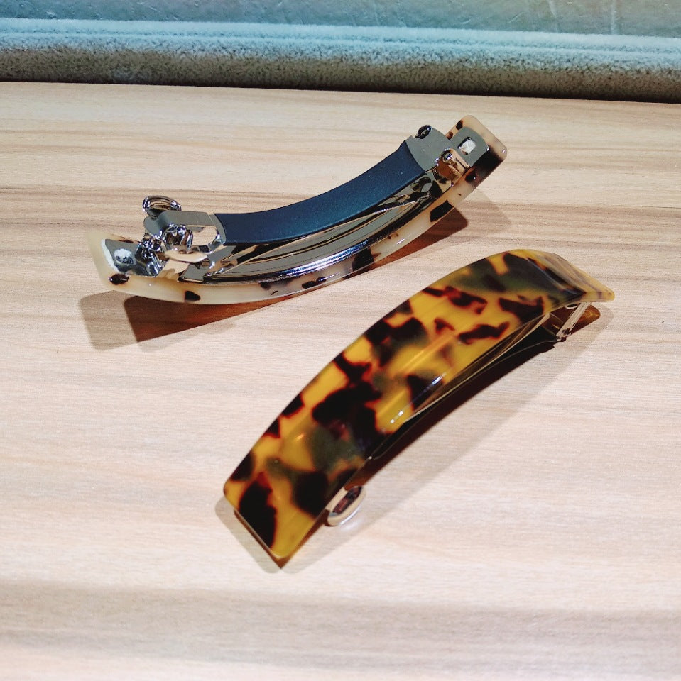 Women's Simple Style Leopard Acetic acid sheets Hair Clip