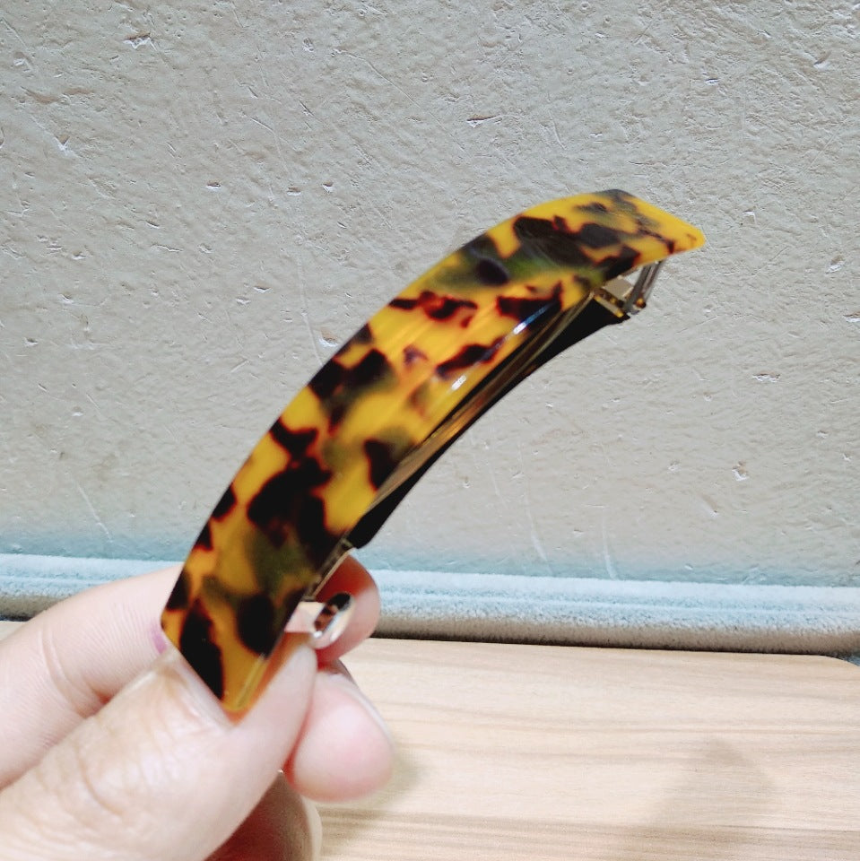 Women's Simple Style Leopard Acetic acid sheets Hair Clip