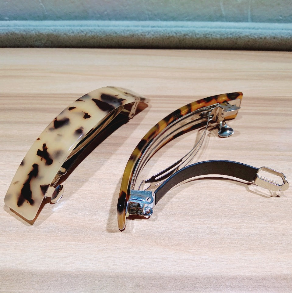 Women's Simple Style Leopard Acetic acid sheets Hair Clip