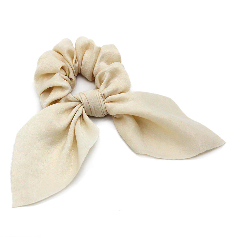 Women's Ethnic Style Bunny Ears Satin Hair Tie