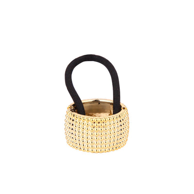 women's classic style circle plastic plating hair tie