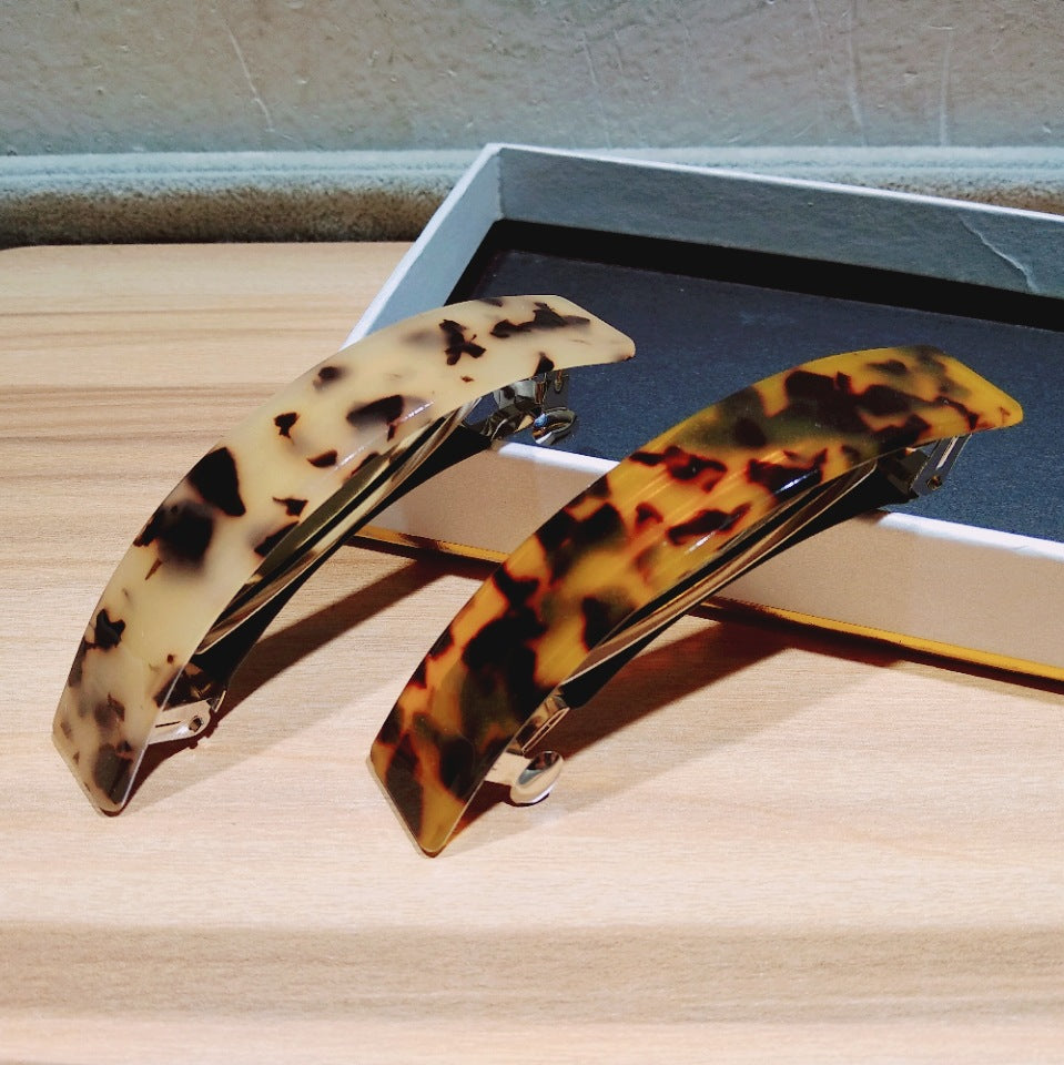Women's Simple Style Leopard Acetic acid sheets Hair Clip