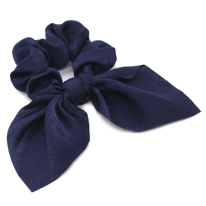 Women's Ethnic Style Bunny Ears Satin Hair Tie