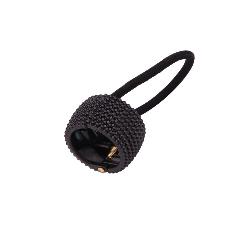 women's classic style circle plastic plating hair tie