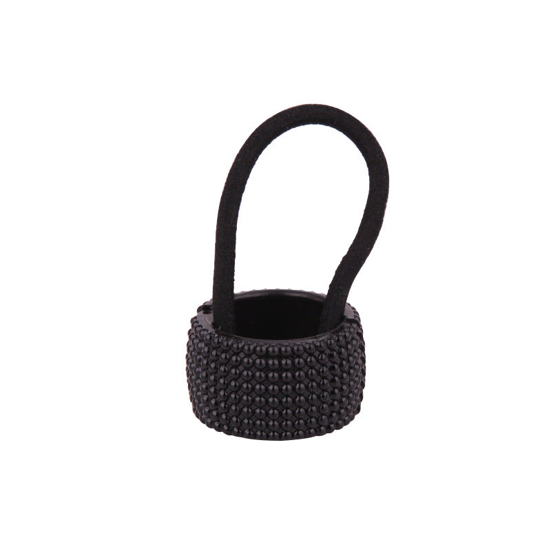 women's classic style circle plastic plating hair tie